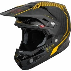 CASQUE FLY FORMULA CARBONE TRACER GOLD/NOIR 2023 -Vélos Soldes Boutique casque fly formula carbone tracer goldnoir 2023 3