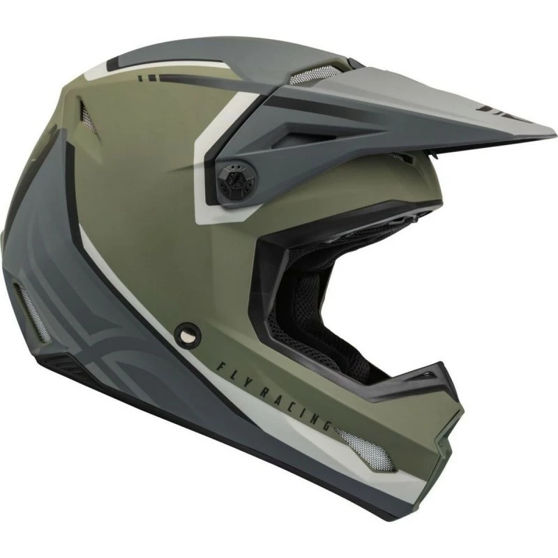 CASQUE FLY KINETIC VISION VERT OLIVE MAT/GRIS ENFANT 2023 3 CASQUE FLY KINETIC VISION VERT OLIVE MAT/GRIS ENFANT 2023