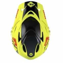 CASQUE KENNY DOWN HILL 2022 GRAPHIC NEON YELLOW -Vélos Soldes Boutique casque kenny down hill 2022 graphic neon yellow 6