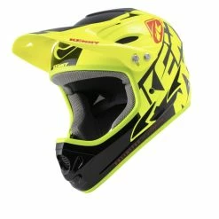 CASQUE KENNY DOWN HILL 2022 GRAPHIC NEON YELLOW -Vélos Soldes Boutique casque kenny down hill 2022 graphic neon yellow 7