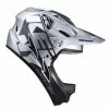 CASQUE KENNY DOWN HILL 2022 GRAPHIC SILVER -Vélos Soldes Boutique casque kenny down hill 2022 graphic silver