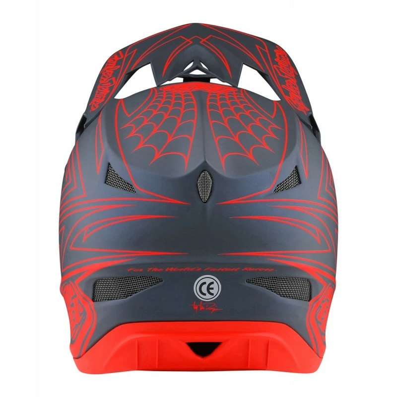 CASQUE TLD D3 FIBERLITE SPIDERSTRIPE GRAY/RED 2022 4 CASQUE TLD D3 FIBERLITE SPIDERSTRIPE GRAY/RED 2022 – Image 2