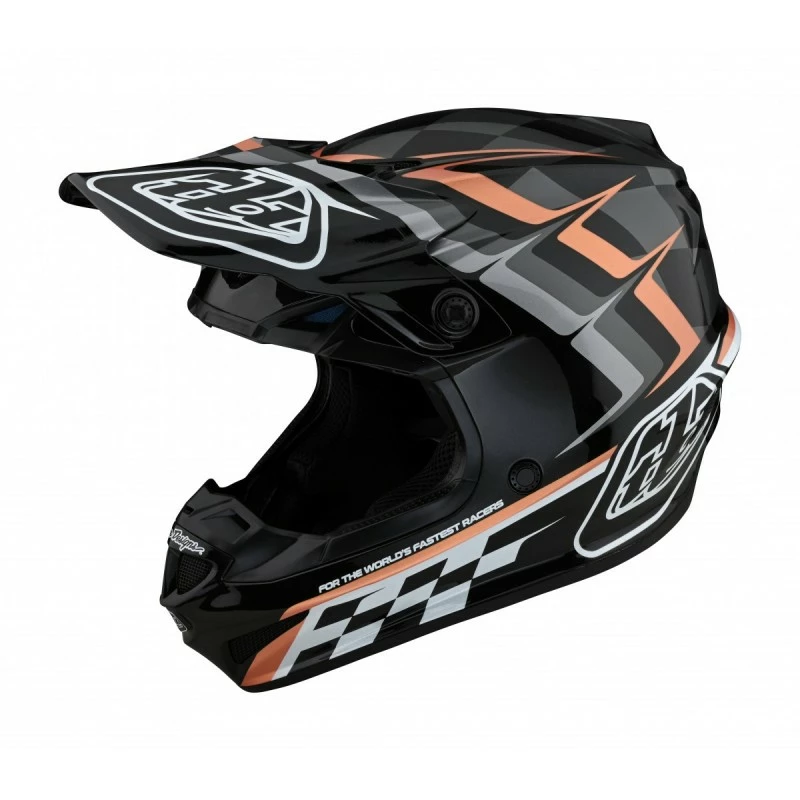 CASQUE TLD SE4 POLYACRYLITE WARPED BLACK/COPPER 2022 3 CASQUE TLD SE4 POLYACRYLITE WARPED BLACK/COPPER 2022