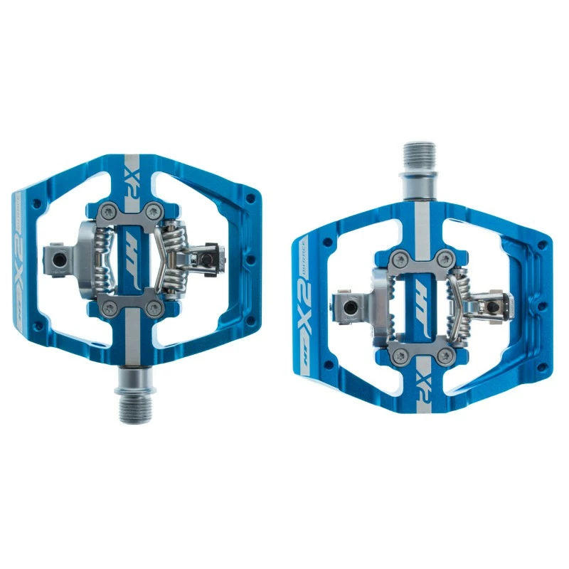 HT PAIRE DE PÉDALES AUTOMATIQUES X2 Bleu 3 HT PAIRE DE PÉDALES AUTOMATIQUES X2 Bleu