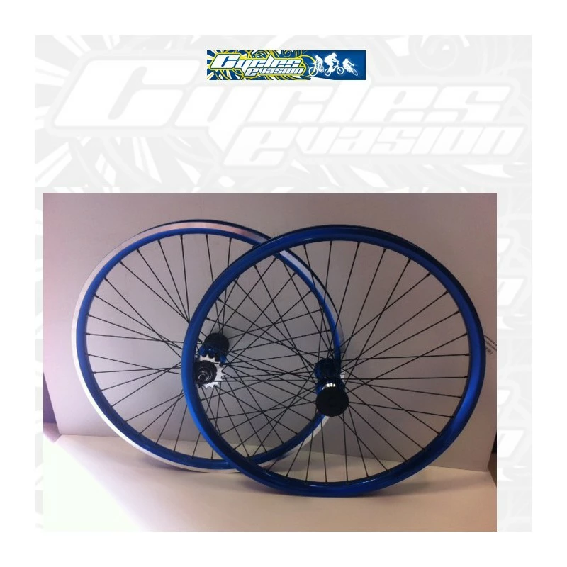 PAIRE DE ROUE CRUISER ABP IMPORT Bleu 3 PAIRE DE ROUE CRUISER ABP IMPORT Bleu