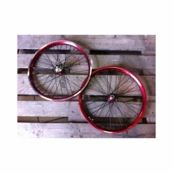 PAIRE DE ROUE PROFILE MINI RACE ROUGE 20X1.75