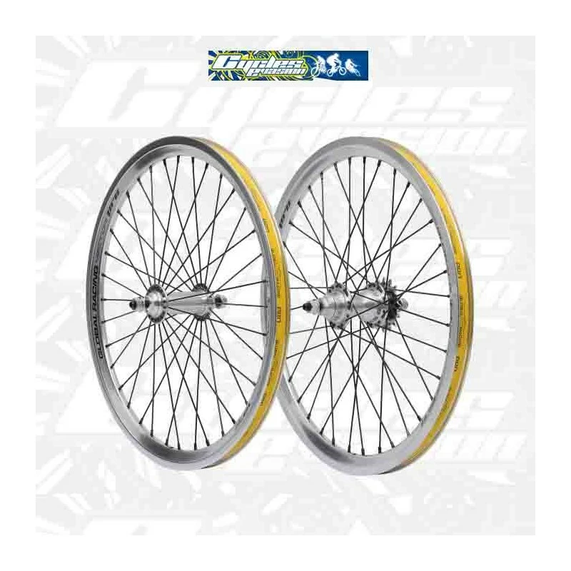 Paire De Roues GLOBAL RACING VECTOR PRO Argent 3 Paire De Roues GLOBAL RACING VECTOR PRO Argent