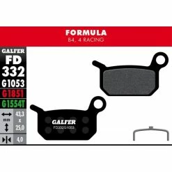 PLAQ DE FREIN FORMULA B4 4 RACING NOIR STANDARD