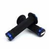 POIGNEES ODI BMX RUFFIAN FLANGE LOCK ON 130 MM BLACKGRIP BLACK/BLUE -Vélos Soldes Boutique poignees odi bmx ruffian flange lock on 130 mm blackgrip blackblue