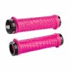 POIGNEES TLD ODI MTB ROSE/ LOCK NOIR -Vélos Soldes Boutique poignees tld odi mtb rose lock noir